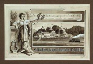 V. Musikfest Bingen Hohenzollern 10. Juli 1910