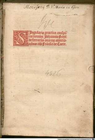 Practica iudicialis : mit Additiones von Franciscus Curtius
