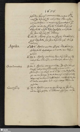 Aprilis 1656.