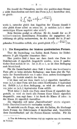 § 1. Die Komposition der binären quadratischen Formen
