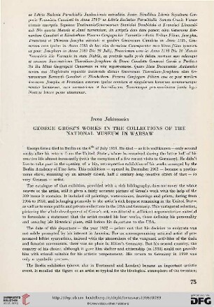 7: George Grosz's Works in the collections of the National Museum in Warsaw