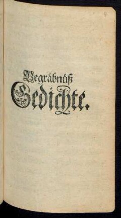 Begräbnüß Gedichte