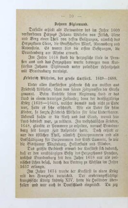 Friedrich Wilhelm, der große Kurfürst. 1640-1688