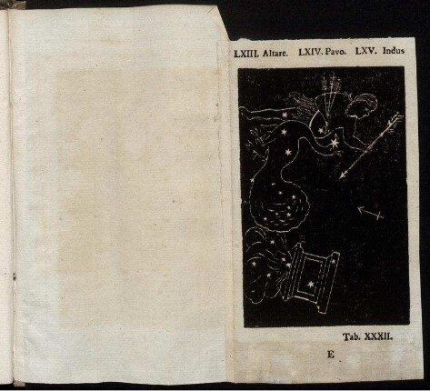 LXIII. Altare. LXIV, Pavo. LXV. Indus.