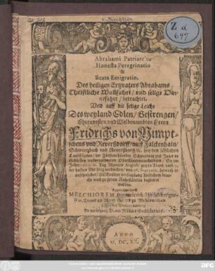 Abrahami Patriarchae Honesta Peregrinatio & Beata Emigratio