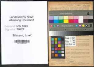 Entnazifizierung Josef Tillmann , geb. 23.03.1909 (Angestellter)