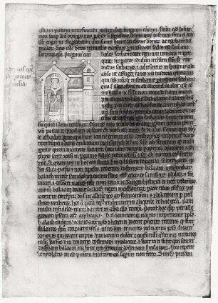 Textseite und Illustration, Blatt 7v