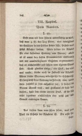 VIII. Kapitel. Vom Rauben