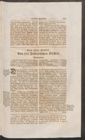 Das eilfte Capitel. Von den Französischen Kirchen