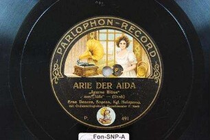 Arie der Aida "Azurne Bläue" : aus "Aida" / (Verdi)