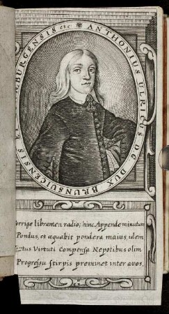Portrait: Anthonius Ulricus Dux Brunsvicensis Et Lunaeburgensis