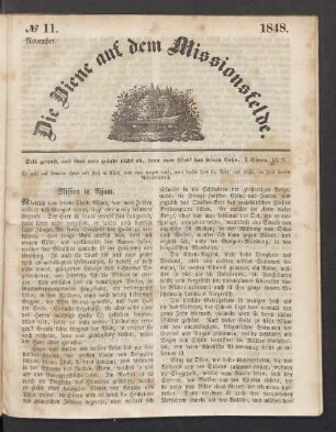 N° 11. November 1848