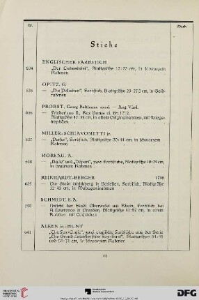 Stiche (Nr. 634-681)
