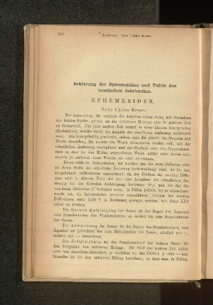 Erklärung der Ephemeriden und Tafeln des nautischen Jahrbuches.