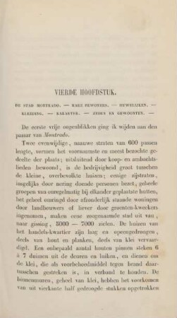 Vierde [Derde] hoofdstuk. De stad Montrado. - Hare bewoners ...