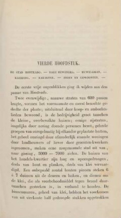 Vierde [Derde] hoofdstuk. De stad Montrado. - Hare bewoners ...
