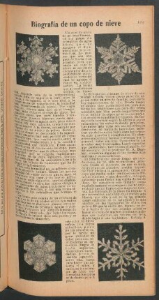Biografía de un copo de nieve