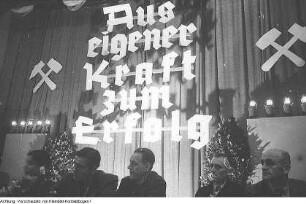 Steinkohlebergbau. Funktionärskonferenz - Porträts von Bergleuten, 29. Juni 1949