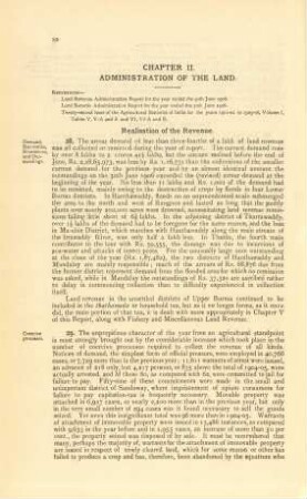 Chapter II. Administration of the land.