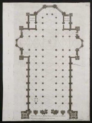 Nr. 25 Pianta della Chiesa Metropolitana dell´Duomo di Milano