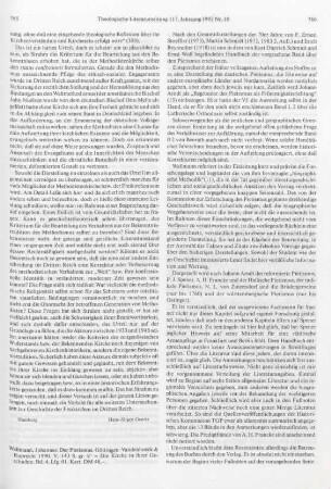 765-767 [Rezension] Wallmann, Johannes, Der Pietismus