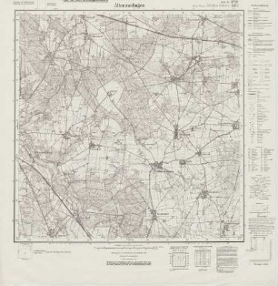 2829 (alte Nr.: 1382) Altenmedingen, Meßtischblatt (4cm - Karte)