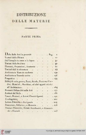 Distribuzione delle materie