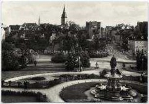 Museumsplatz in Weimar um 1930