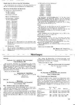 Mitteilung des Deutschen Zentralinstituts für Lehrmittel : 116/63 vom 10. Oktober 1963 ; [Mitteilungen]