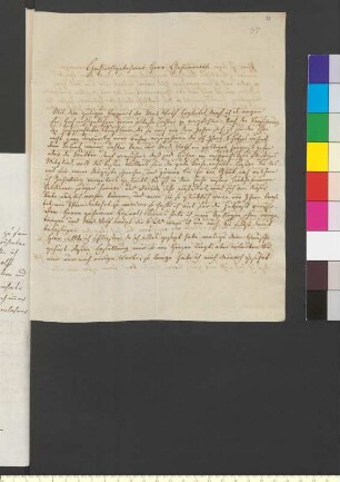 Brief von Krickeberg, Sophie Friederike an Goethe, Johann Wolfgang von