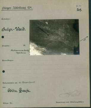 Foto des Sulzer Waldes (Luftbild)
