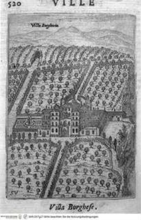 Ritratto di Roma moderna., Seite 520: Die Villa Parisi (ehem. Borghese) in Frascati