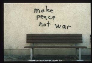 make peace not war