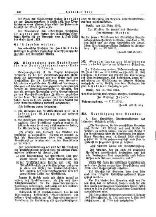 Vereidigung von Beamten : [Amtlicher Teil]