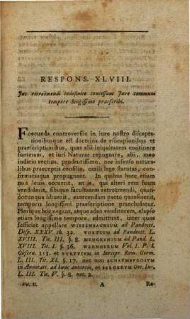 Responsa ad quaestiones ex iure vario, civili imprimis feudali et iudiciario dubias : per sententias a Collegio Ictorum Lipsiensium latas illustrata, 2. Quod potissimum ad iura pertinet, quae ex conventione prodeunt
