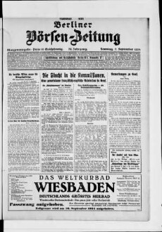 Berliner Börsen-Zeitung, Morgenausgabe