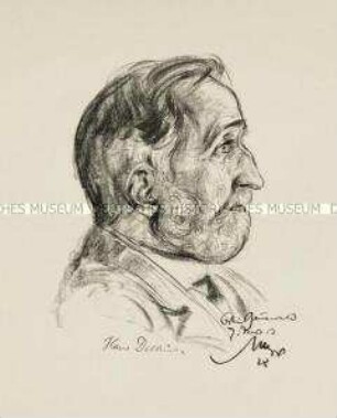 Bildnis des Historikers Hans Delbrück