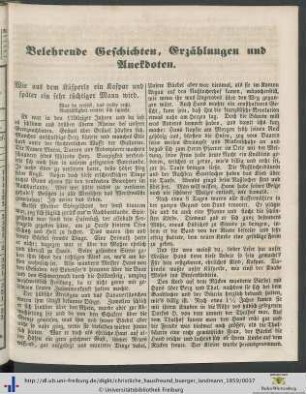Belehrende Geschichten, Erzählungen und Anekdoten.