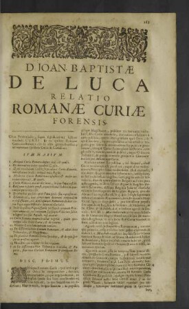 Relatio Romanae curiae forensis.