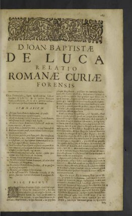 Relatio Romanae curiae forensis.