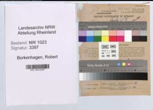 Entnazifizierung Robert Borkenhagen , geb. 09.12.1894 (Bauarbeiter)