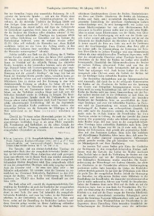 373-375 [Rezension] Klein, Laurentius, Evangelisch-lutherische Beichte