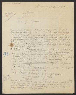 Brief an Ludwig Strecker an B. Schott's Söhne : 09.01.1926