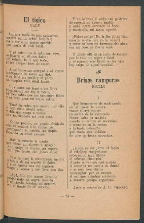 El tísico : Vals