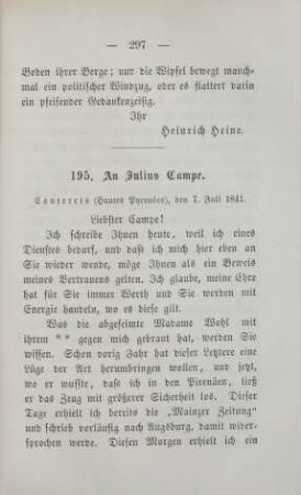 195. An Julius Campe