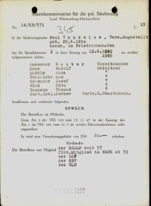 Vanselow, Paul