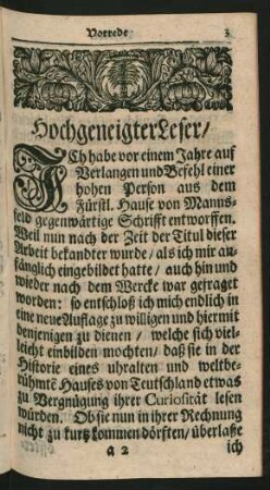 Hochgeneigter Leser