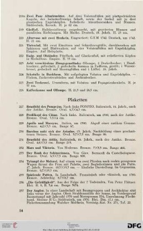 Plaketten (Nr. 227-240)