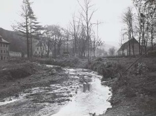 Unwetterkatastrophe am 8./9. Juli 1927. Veränderungen im Flussbett