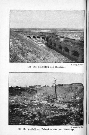 23. Die zerschossenen Pulverkammern von Maubeuge.